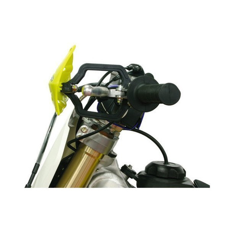 ZETA Handbary IMPACT X2 szalki/listki osłony dłoni białe komplet MX ENDURO