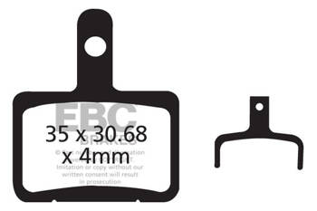 CFA327R - Klocki hamulcowe rowerowe (organiczne wyczynowe) EBC Brakes