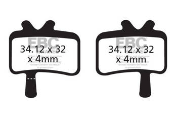 CFA394 - Klocki hamulcowe rowerowe (organiczne) EBC Brakes