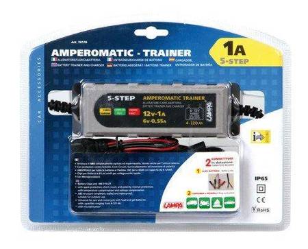 70178  Amperomatic Trainer, inteligentna ładowarka, 6 / 12V - 0,55 / 1A