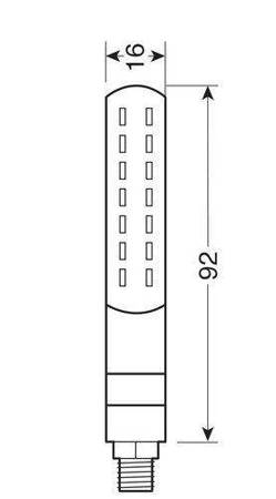 90478 Kierunkowskazy przednie sekwencyjne - Linia SQ diodowe 12V LED 