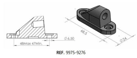 ADAPTER LUSTEREK PUIG HI-TECH DO OWIEWEK (9276N, LEWY LUB PRAWY)