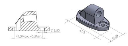 ADAPTER LUSTEREK PUIG HI-TECH DO OWIEWEK (9406N, LEWY LUB PRAWY)