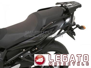 ALU-RACK STELAŻ POD PŁYTĘ MONTAŻOWĄ KUFRA CZARNY YAMAHA FZ 6 FAZER S 2  SW-MOTECH