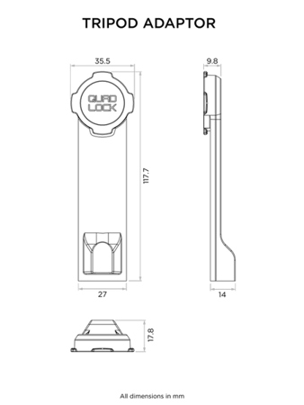 Adapter Quad Lock® do statywów fotograficznych (V3)