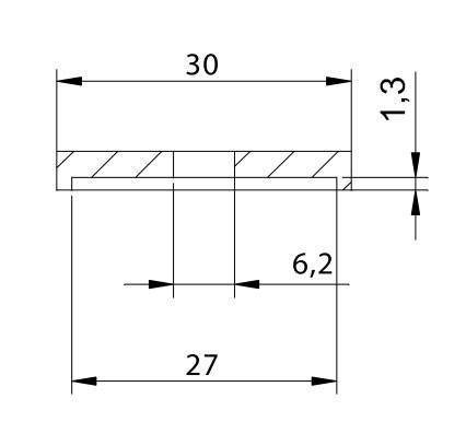 Adapter lusterek PUIG Hi-Tech IV / Tracker (9582N, lewy lub prawy) Czarny (N) 9582N