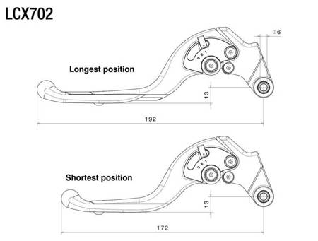 Adjustable Plus Clutch levers