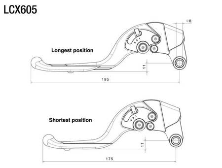 Adjustable Plus Clutch levers