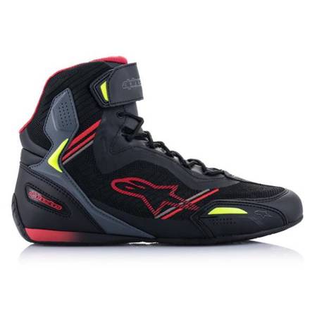 BUTY ALPINESTARS FASTER-3 RIDEKNIT BLACK/RED/FLUO YELLOW