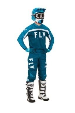 Bluza Enduro Cross FLY RACING F-16 kolor biały/niebieski 2020