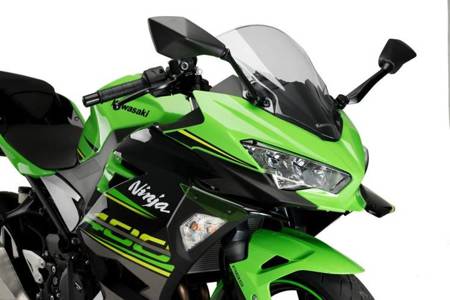 Boczne spoilery dociskowe do Kawasaki Ninja 400 18-21 Zielony (V) 3172V