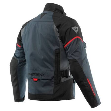 CAŁOROCZNA KURTKA MOTOCYKLOWA DAINESE TEMPEST 3 D-DRY SZARO/CZERWONA