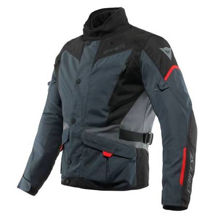 CAŁOROCZNA KURTKA MOTOCYKLOWA DAINESE TEMPEST 3 D-DRY SZARO/CZERWONA