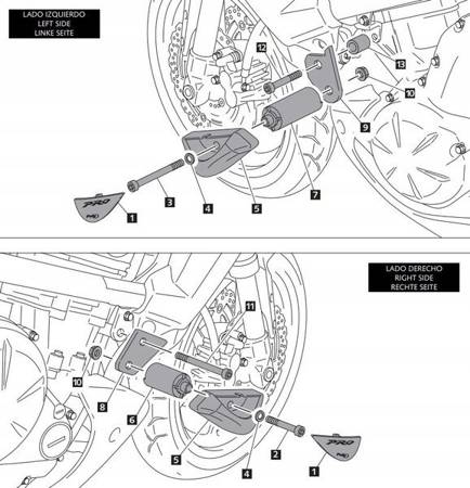 CRASH PADY KAWASAKI VERSYS 650 10-14 WERSJA PRO