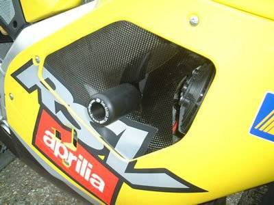 CRASHPADY CLASSIC RG RACING APRILIA RSV MILLE 0103/RSVR TOP FAIRING BLACK