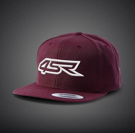 CZAPKA Z DASZKIEM 4SR BORDEAUX SNAPBACK