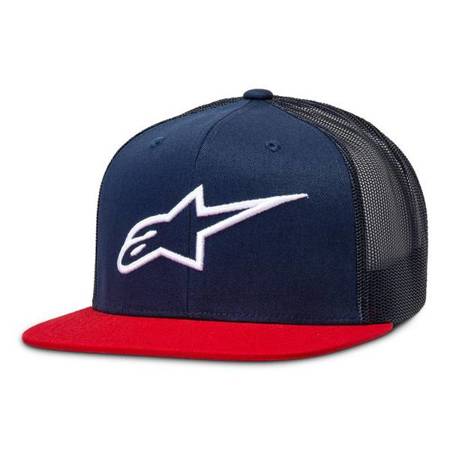 CZAPKA Z DASZKIEM ALPINESTARS CORP TRUCKER NAVY/RED