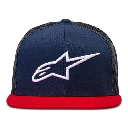 CZAPKA Z DASZKIEM ALPINESTARS CORP TRUCKER NAVY/RED