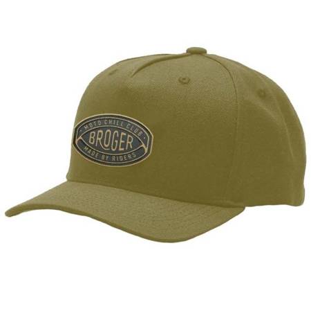 CZAPKA Z DASZKIEM BROGER SNAPBACK BADGE OLIVE