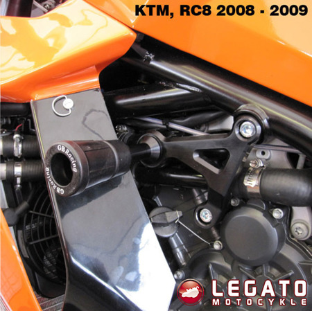 Crash pady ramy GB Racing KTM RC8 2008-2011 / RC8R 2008-2010