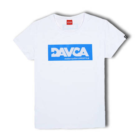 DAVCA T-shirt damski blue logo