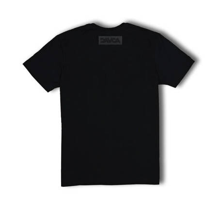 DAVCA T-shirt męski black matt logo