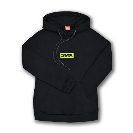 DAVCA męska bluza black Small logo fluo