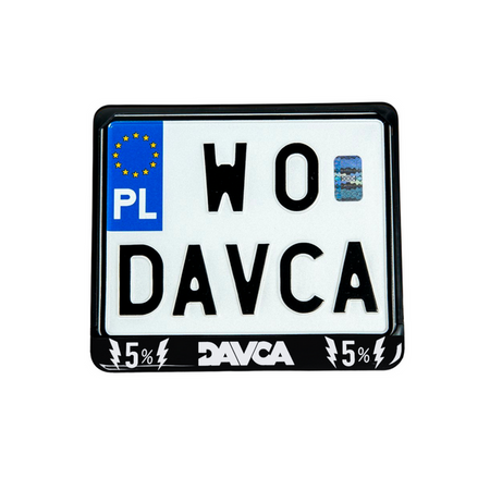 DAVCA ramka pod tablice rejestracyjną