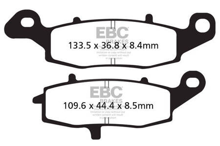 EBC Klocki hamulcowe FA231V V-PAD (kpl. na 1 tarcze)