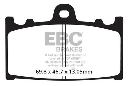 EBC Klocki hamulcowe FA366V V-PAD (kpl. na 1 tarcze)