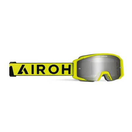 GOGLE AIROH BLAST XR1 YELLOW MATT - SZYBA SILVER MIRRORED (1 SZYBA W ZESTAWIE)