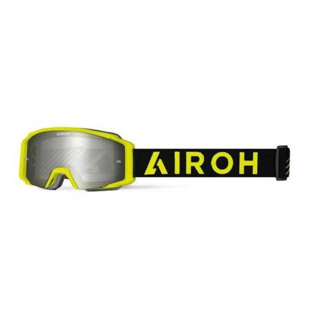 GOGLE AIROH BLAST XR1 YELLOW MATT - SZYBA SILVER MIRRORED (1 SZYBA W ZESTAWIE)