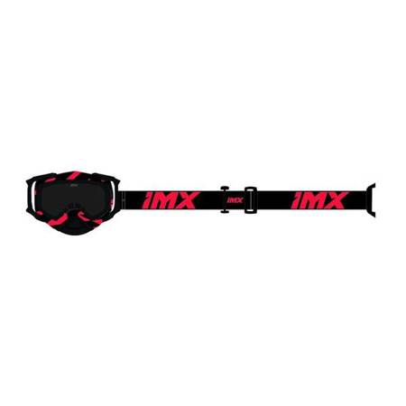 GOGLE IMX DUST GRAPHIC RED GLOSS/BLACK - SZYBA DARK SMOKE + CLEAR (2 SZYBY W ZESTAWIE)