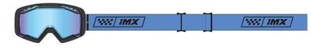 GOGLE IMX ENDURANCE RACE BLACK MATT/ BLUE - SZYBA IRIDIUM BLUE + CLEAR (2 SZYBY W ZESTAWIE)