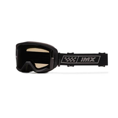 GOGLE IMX ENDURANCE RACE BLACK MATT/GREY - SZYBA DARK SMOKE + CLEAR (2 SZYBY W ZESTAWIE)