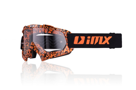 GOGLE IMX MUD GRAPHIC ORANGE/BLACK - SZYBA CLEAR (1 SZYBA W ZESTAWIE)