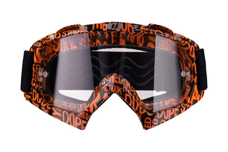 GOGLE IMX MUD GRAPHIC ORANGE/BLACK - SZYBA CLEAR (1 SZYBA W ZESTAWIE)