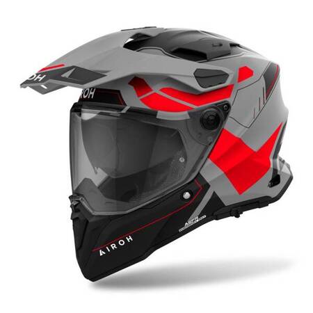 KASK AIROH COMMANDER 2 REVEAL RED FLUO MATT