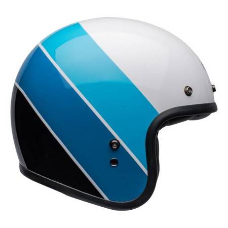 KASK BELL CUSTOM 500 RIFF WHITE/BLUE