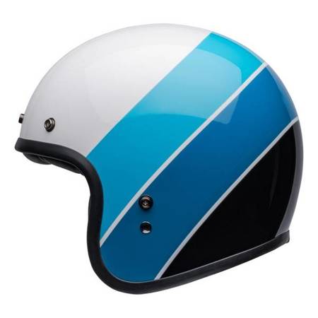 KASK BELL CUSTOM 500 RIFF WHITE/BLUE