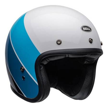 KASK BELL CUSTOM 500 RIFF WHITE/BLUE