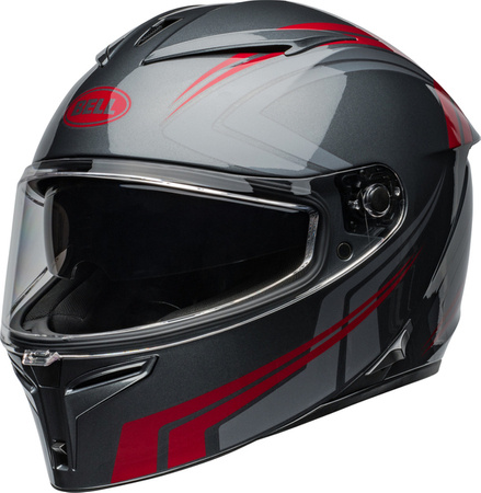 KASK BELL LITHIUM ECE6 JETSTREAM GRAY/CANDY RED