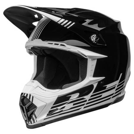 KASK BELL MOTO-9 MIPS LOUVER BLACK/WHITE