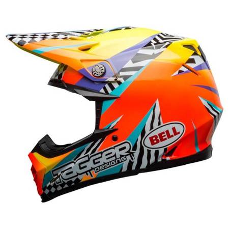 KASK BELL MOTO-9 MIPS TAGGER BREAKOUT ORANGE/YELLOW