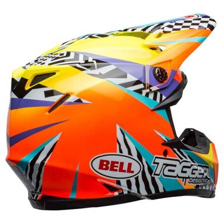 KASK BELL MOTO-9 MIPS TAGGER BREAKOUT ORANGE/YELLOW