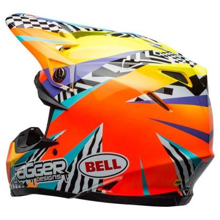 KASK BELL MOTO-9 MIPS TAGGER BREAKOUT ORANGE/YELLOW