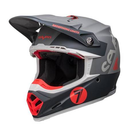 KASK BELL MOTO-9S FLEX SEVEN VANGUARD MATTE CHARCOAL/ORANGE