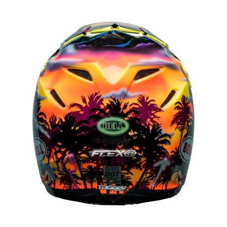 KASK BELL MOTO-9S FLEX TAGGER TROPICAL FEVER YELLOW/ORANGE