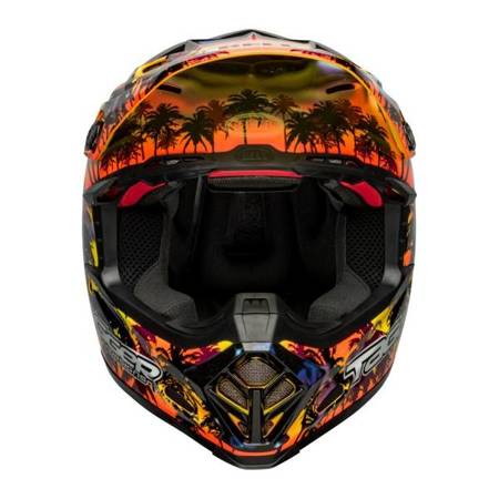 KASK BELL MOTO-9S FLEX TAGGER TROPICAL FEVER YELLOW/ORANGE