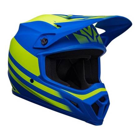 KASK BELL MX-9 MIPS DISRUPT MATTE CLASSIC BLUE/HI-VIZ YELLOW